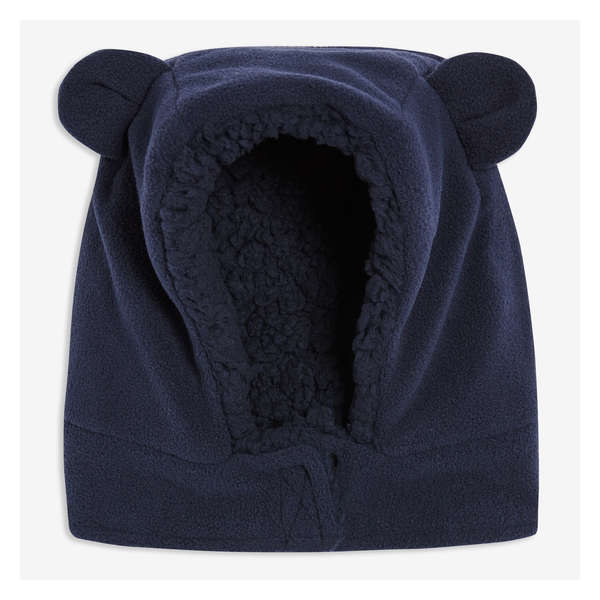 Bear Cub Fleece Face Cover - Dark Navy